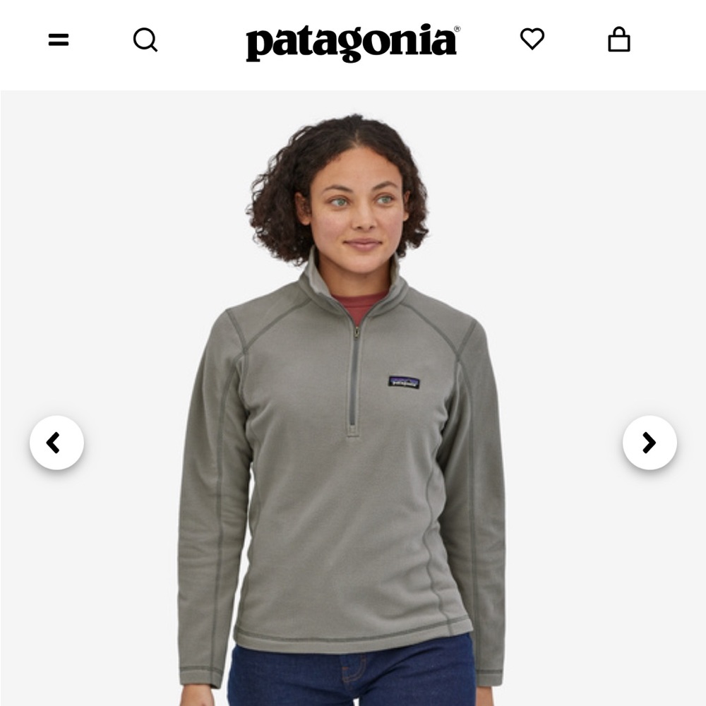 Patagonia micro D top XL grey
